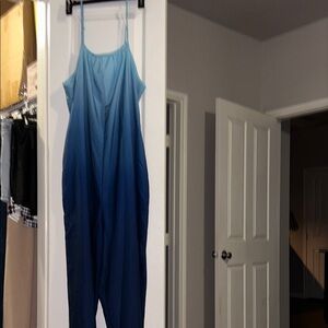 SHEIN Womens Blue Ombre One Piece/Romper